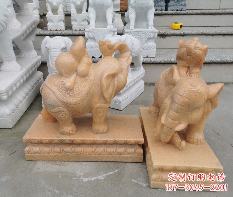 聊城完美还原静谧大象雕塑