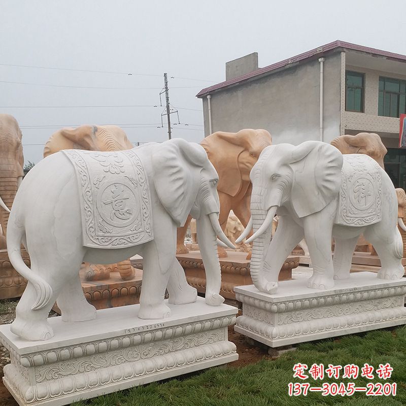 聊城精美大象雕塑,让你镇宅更加靓丽
