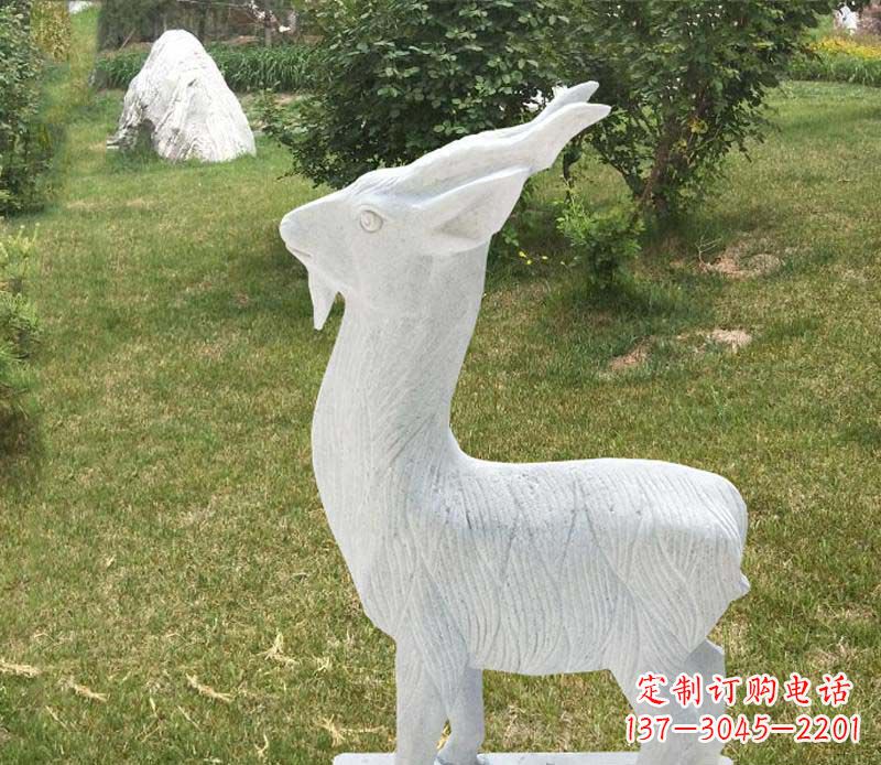 聊城中领雕塑角度石雕动物羊雕塑