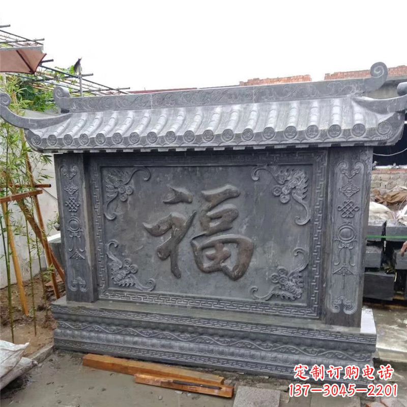 聊城中领雕塑:福字雕塑,点缀婚房庭院