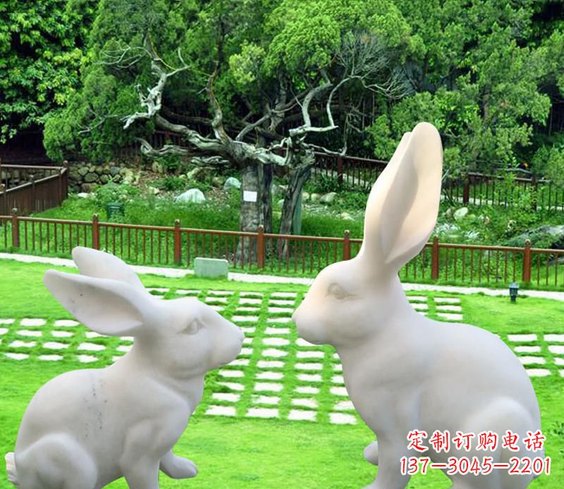 聊城中领雕塑定制独特的兔子雕塑
