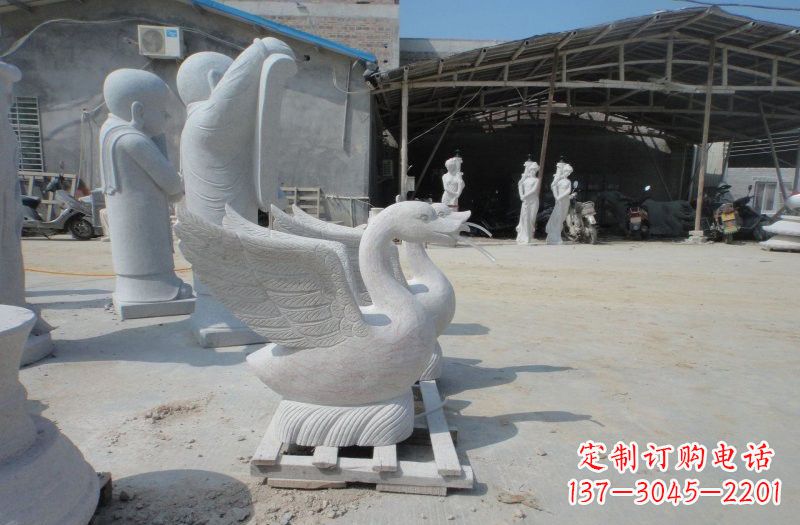 聊城中领雕塑:独具特色的天鹅喷水雕塑