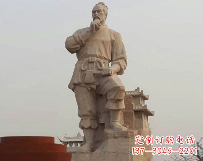 聊城重拾古代风采,中领雕塑打造高贵的鲁班雕塑