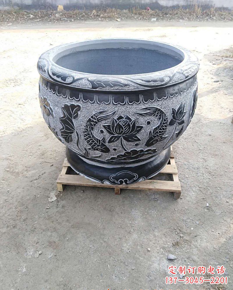 聊城石雕花盆