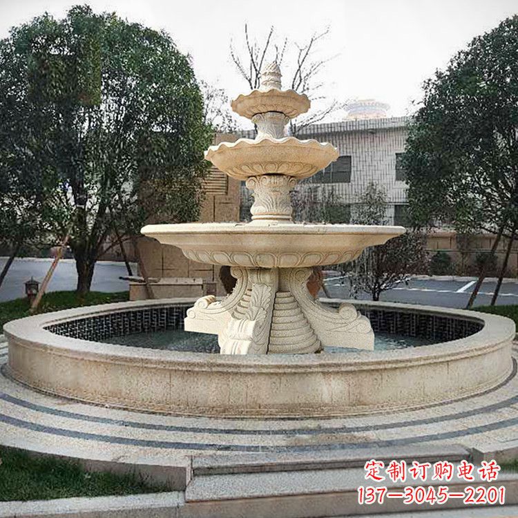 聊城石雕花盆喷泉