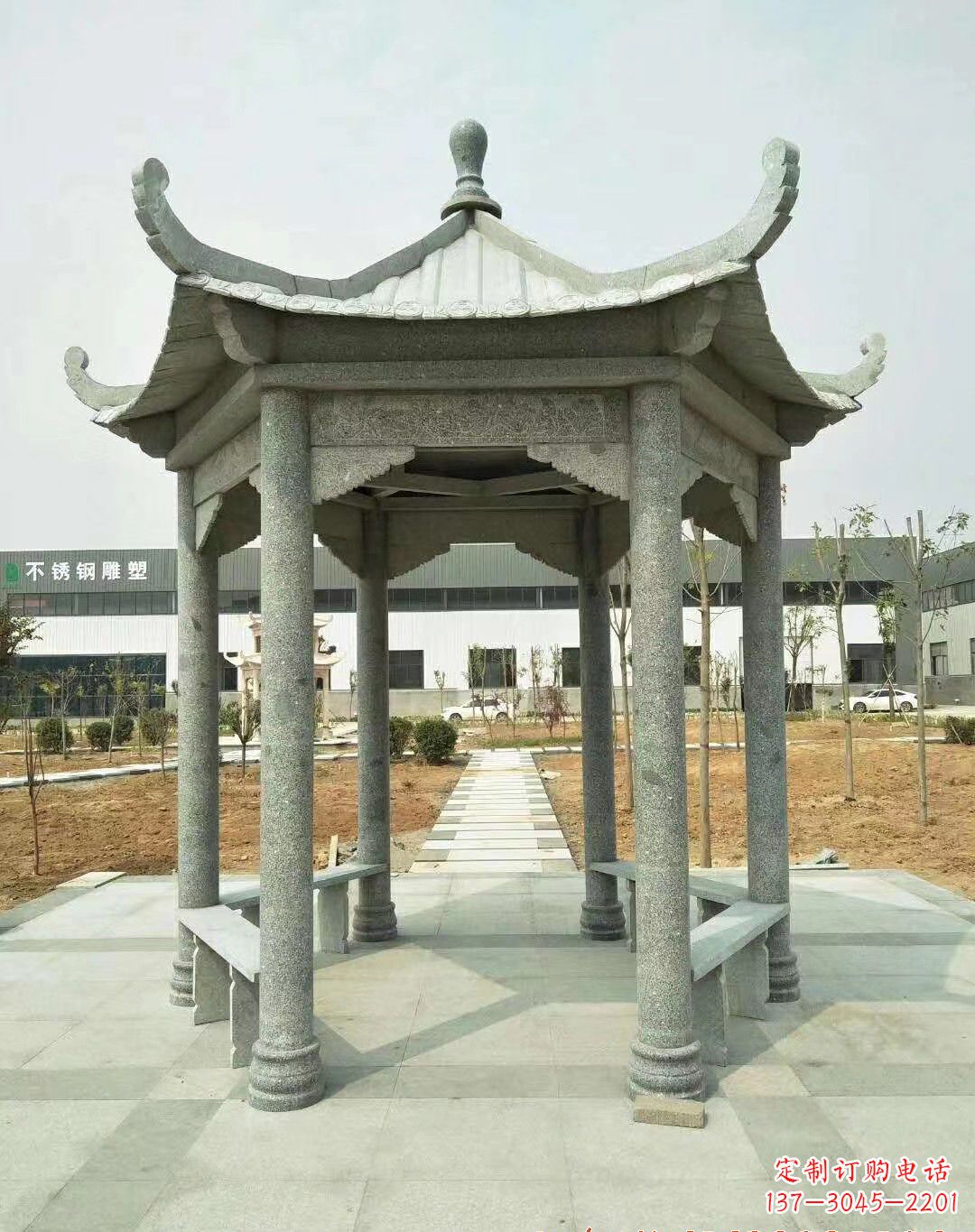 聊城中领雕塑凉亭雕塑精美绝伦,让你感受传统文化之美