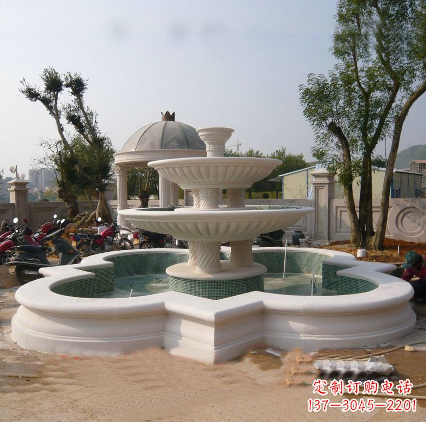 聊城石雕喷泉:源源不绝的悠然美景