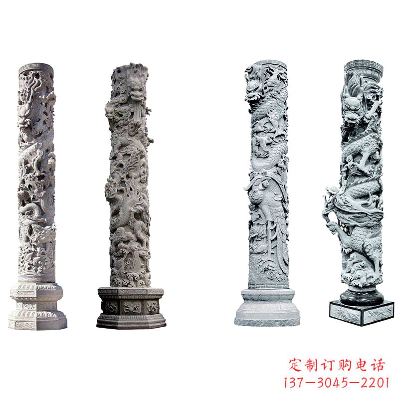 聊城精美绝伦的石雕龙柱