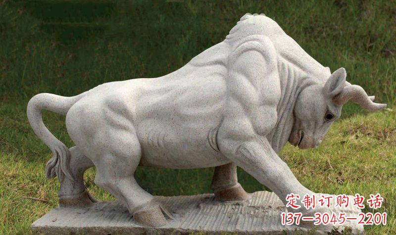 聊城石雕牛公园动物雕塑