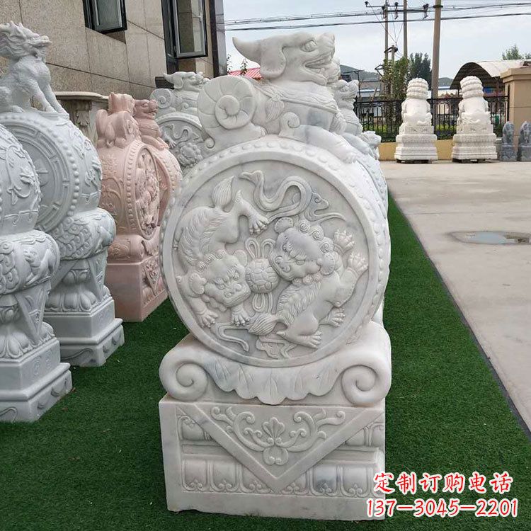 聊城石雕牌坊抱鼓石,有艺术气息的雕塑定制