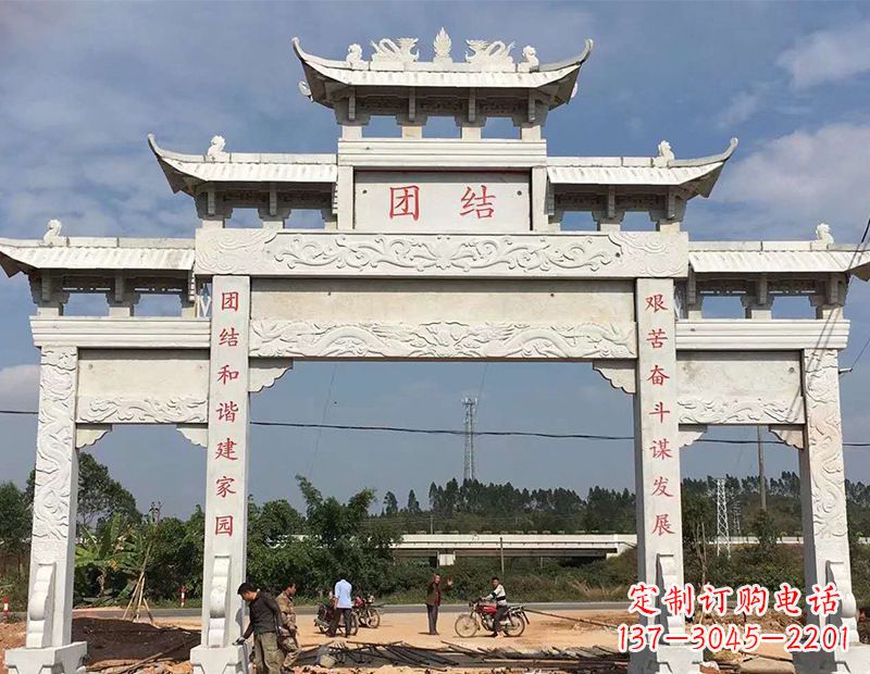 聊城定制牌坊雕塑,展现精湛工艺