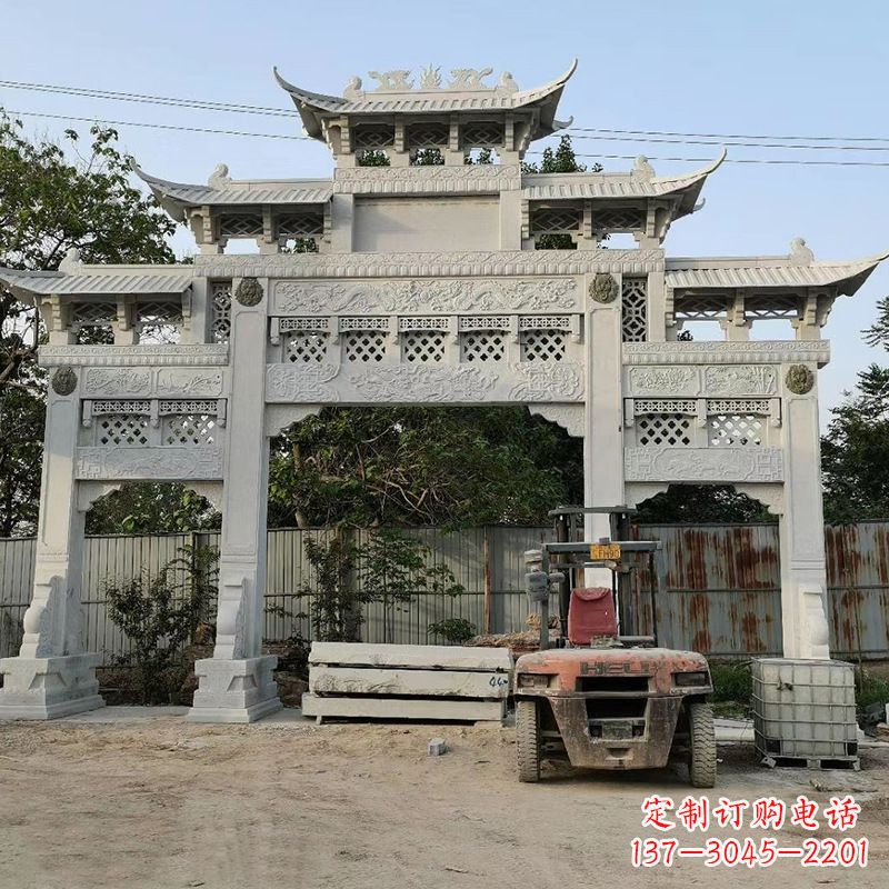 聊城石雕牌坊楼兰雕塑产品介绍: