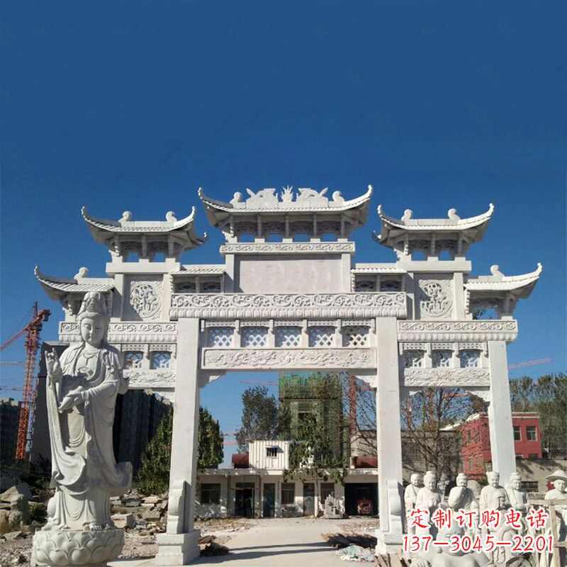 聊城石雕牌楼 牌坊铸铜