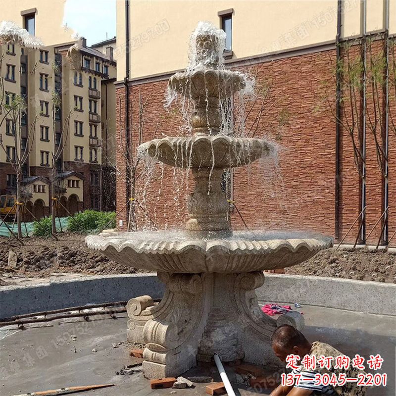 聊城中领雕塑石喷泉雕塑