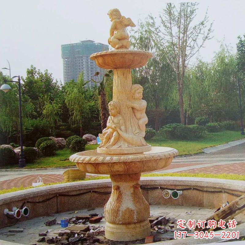 聊城石雕喷泉龙头——美观优雅的水景定制