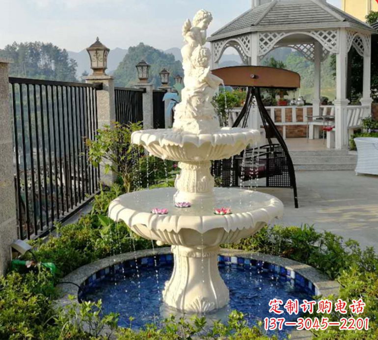 聊城石雕喷泉水池-精致定制