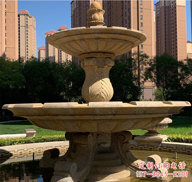 聊城艺术品级石雕喷泉水景