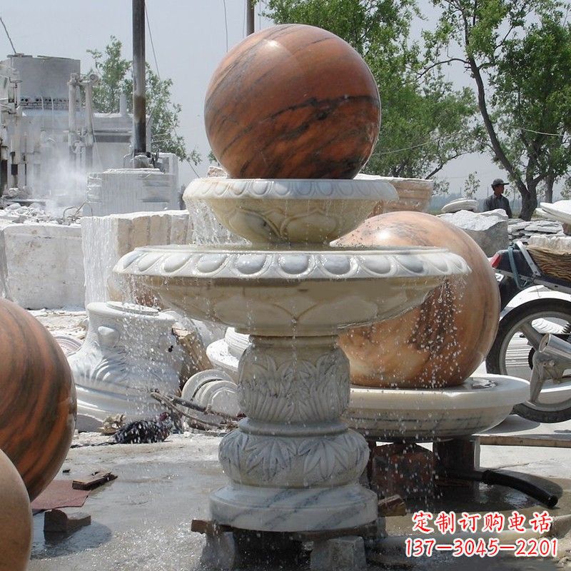 聊城石雕青石风水球