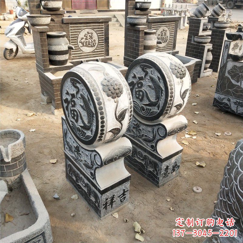 聊城石雕青石门墩雕塑