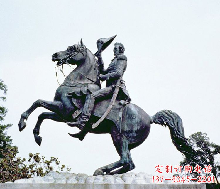聊城石雕西方骑马人物雕塑