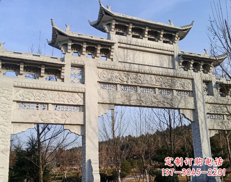 聊城石雕乡村牌坊