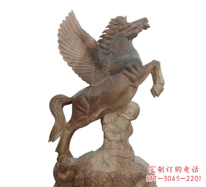 聊城石雕祥云飞马