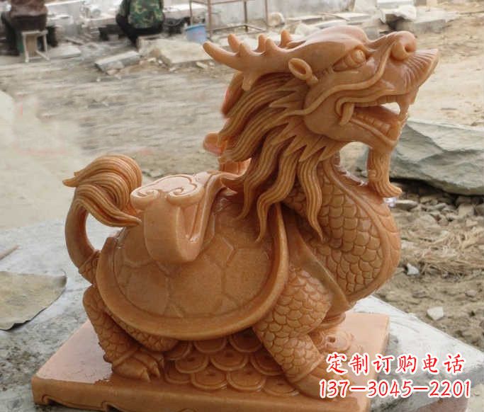 聊城石雕招财龙龟