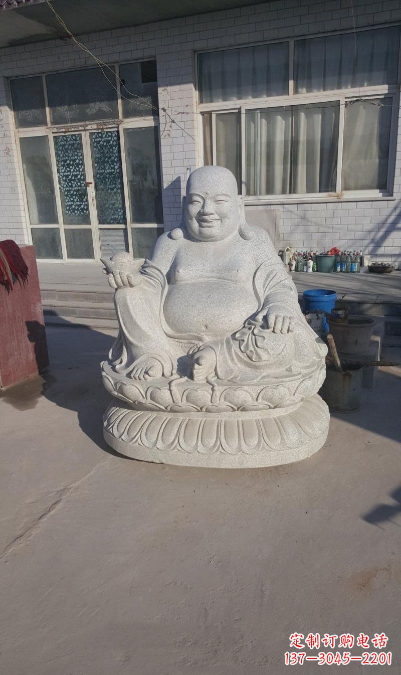 聊城石雕坐式弥勒佛