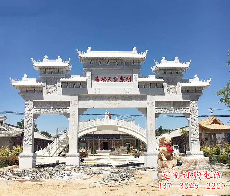 聊城石牌坊的雕刻