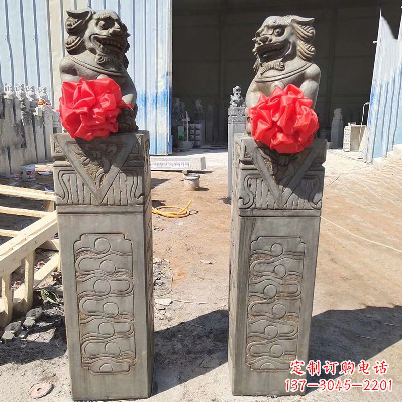 聊城石狮子栓马桩