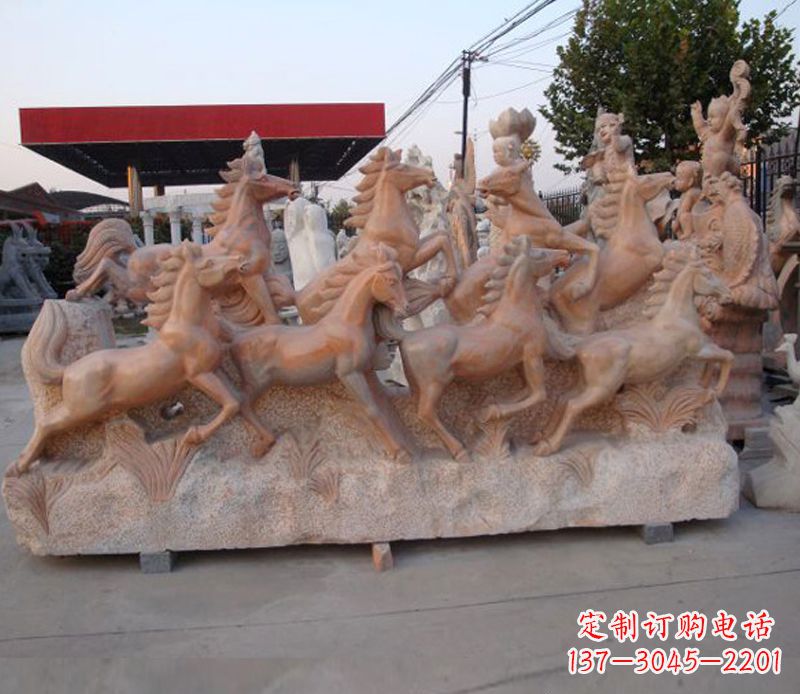 聊城石头奔马雕塑