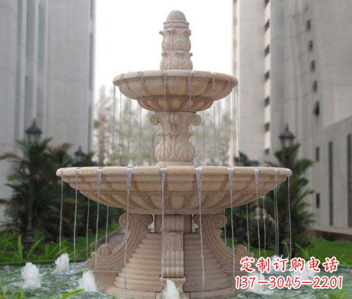 聊城双层喷泉小区石雕