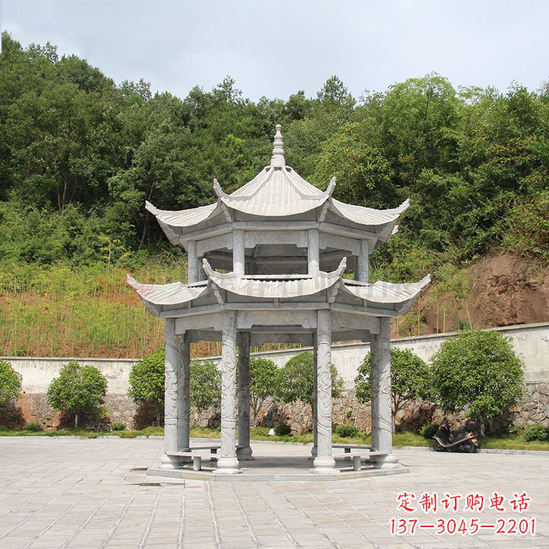 聊城双层庭院石凉亭