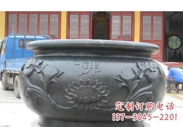 聊城水缸寺庙铜雕 (2)