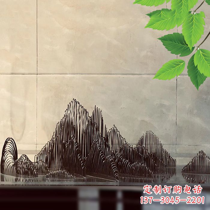 聊城水景水池不锈钢假山雕塑