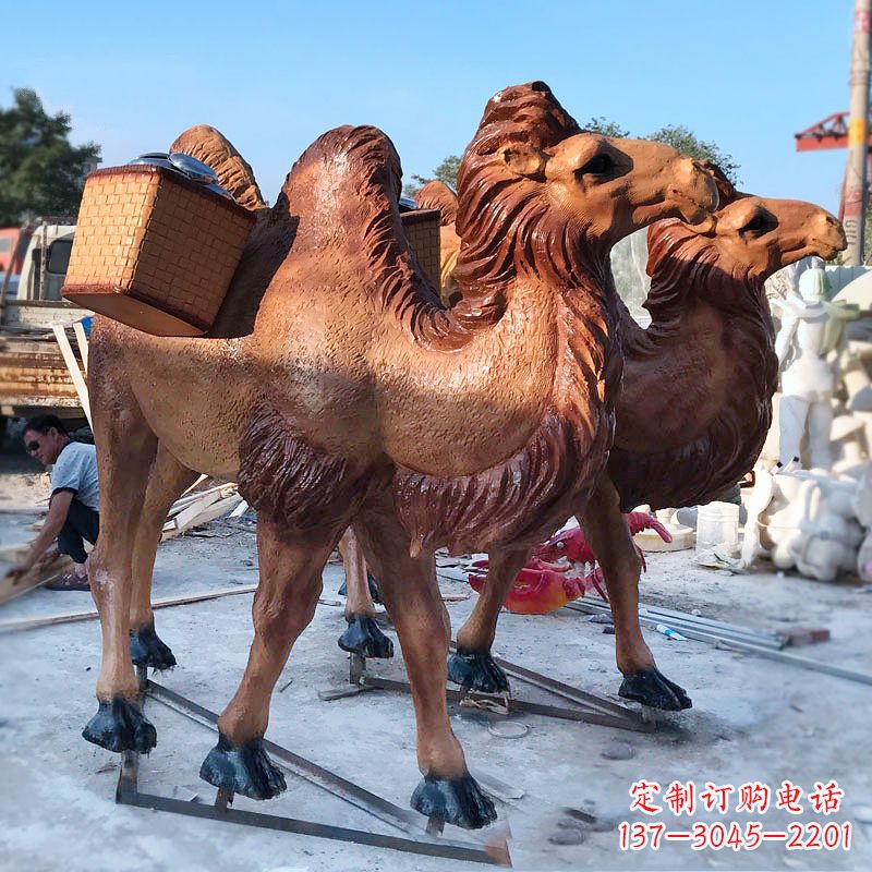 聊城丝绸之路仿真骆驼雕塑