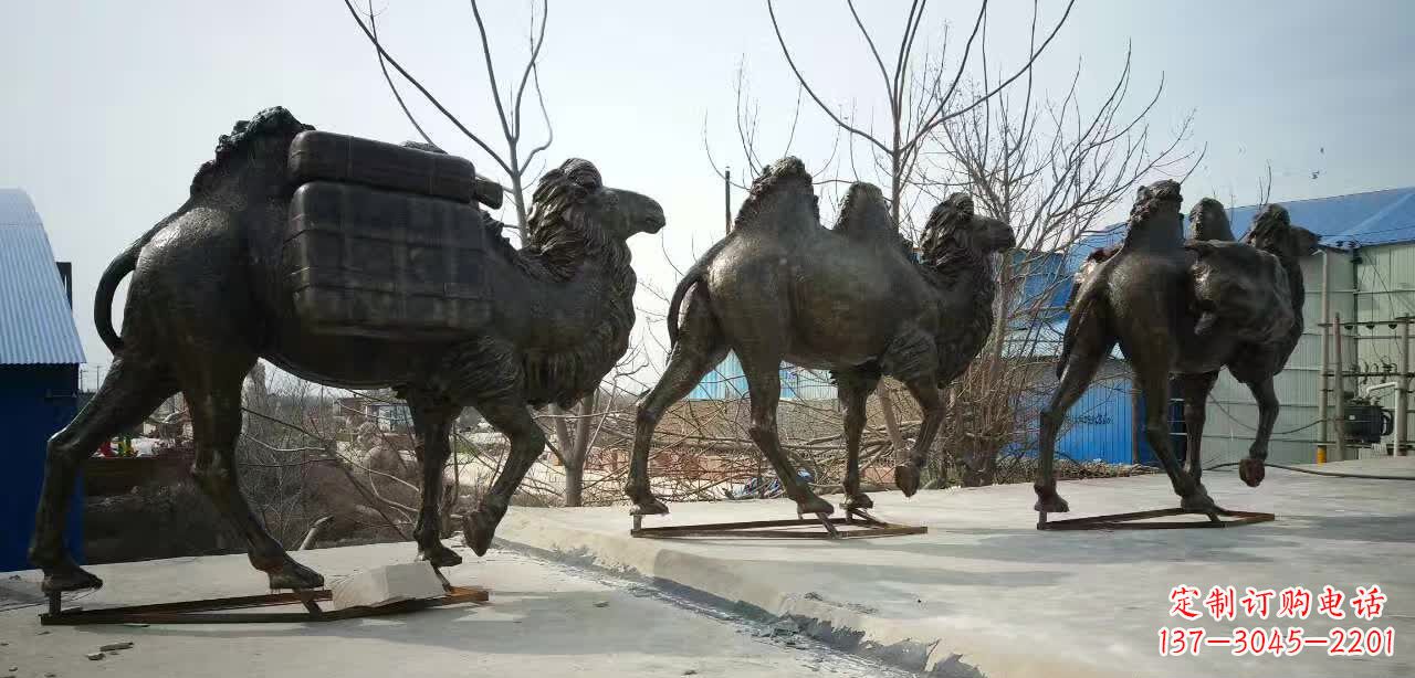 聊城丝绸之路铜骆驼雕塑