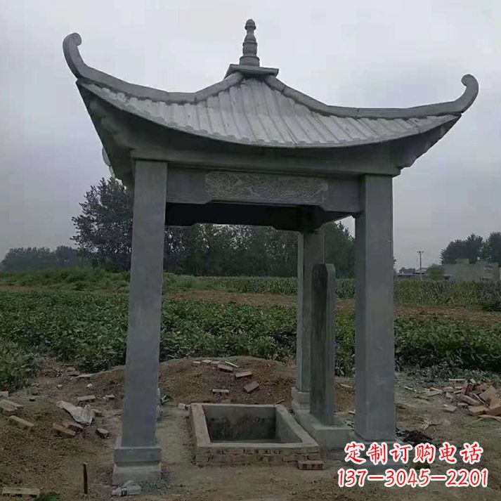 聊城四角庭院石凉亭