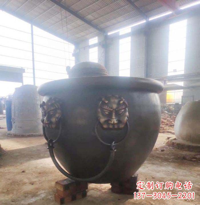 聊城寺庙水缸铜雕