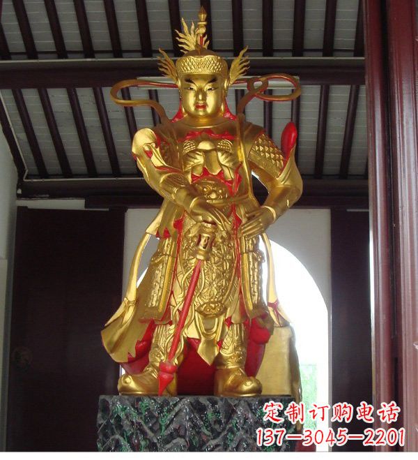 聊城寺庙韦陀菩萨铜雕