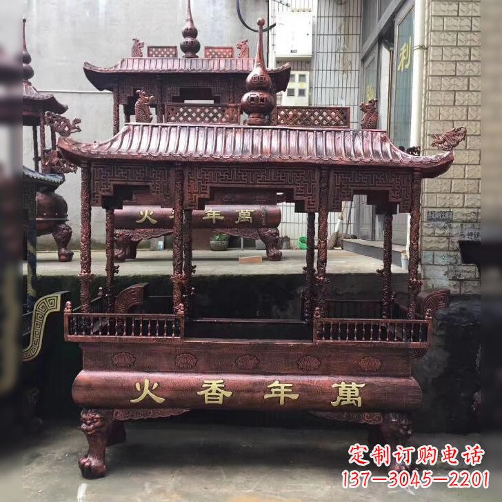 聊城寺庙香火香炉雕塑