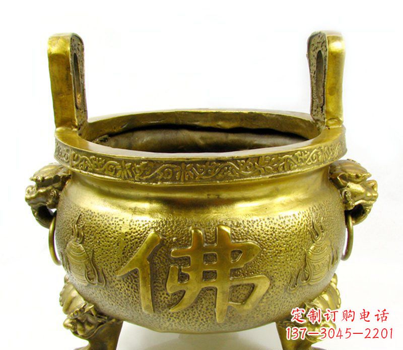 聊城寺庙香炉铜雕 (6)