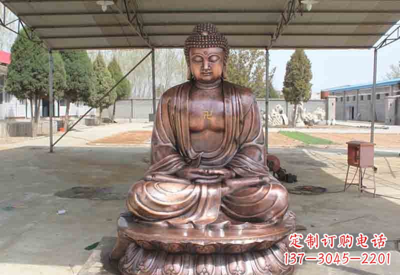 聊城寺庙铸铜如来佛像雕塑