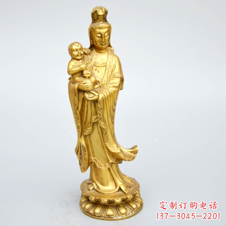 聊城送子观音铜雕