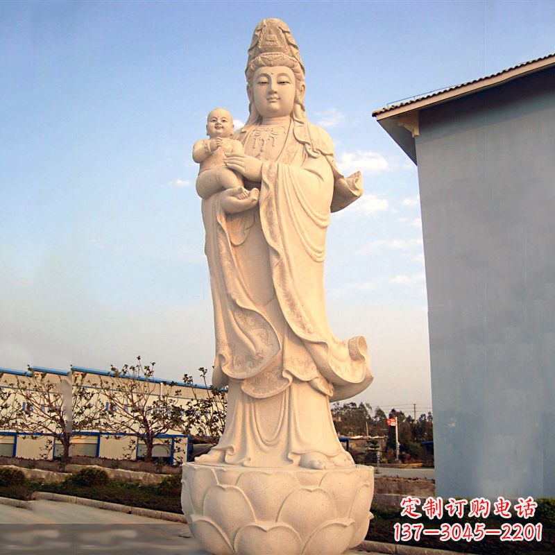 聊城送子观音石雕