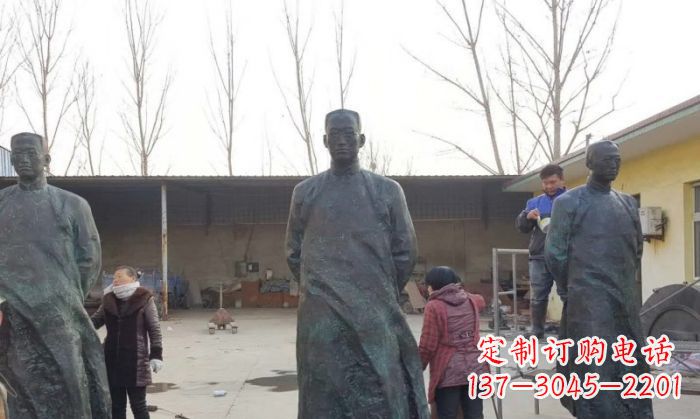 聊城陶行知人物铜雕 (3)