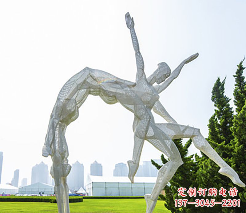 聊城体操运动员不锈钢雕塑