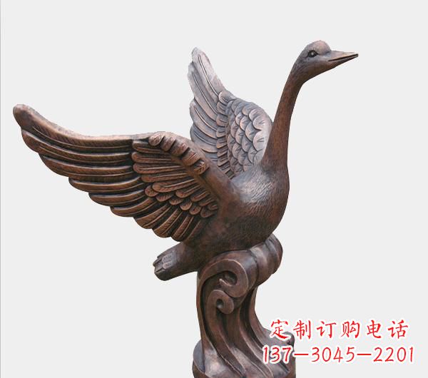 聊城天鹅锻铜雕塑