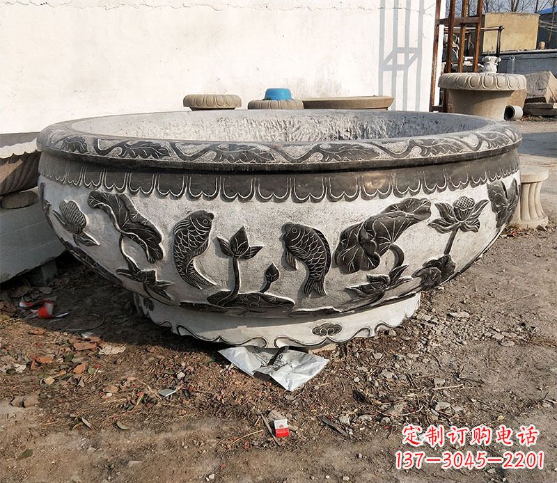 聊城庭院水缸景观石雕