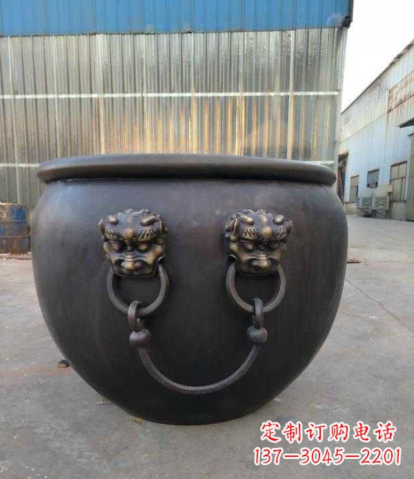 聊城庭院水缸铜雕
